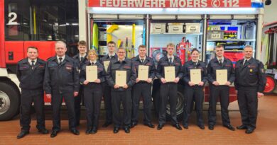 Jahreshauptversammlung des Löschzugs Hülsdonk